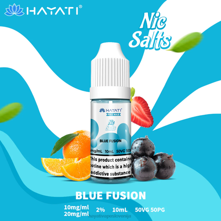 Hayati flavour list - Hayati Pro Max nične soli modra fuzija NNNF229