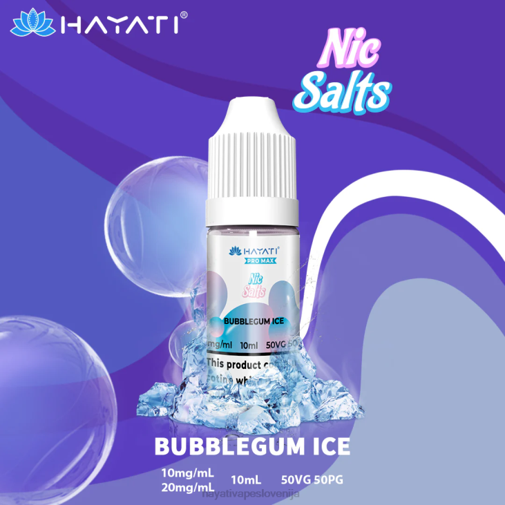 Hayati flavour list - Hayati Pro Max nične soli žvečilni led NNNF249