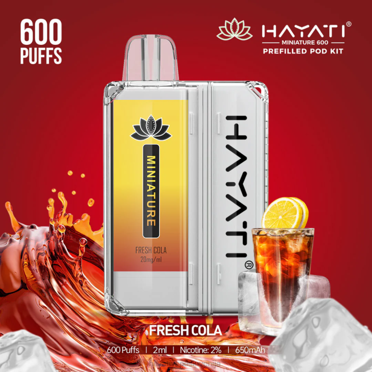 Hayati vape liquid - Hayati Miniature 600 kompletov strokov sveža kola NNNF35