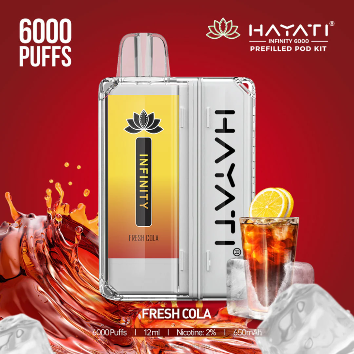 Hayati flavour list - Hayati Infinity 6000 kompletov strokov sveža kola NNNF149