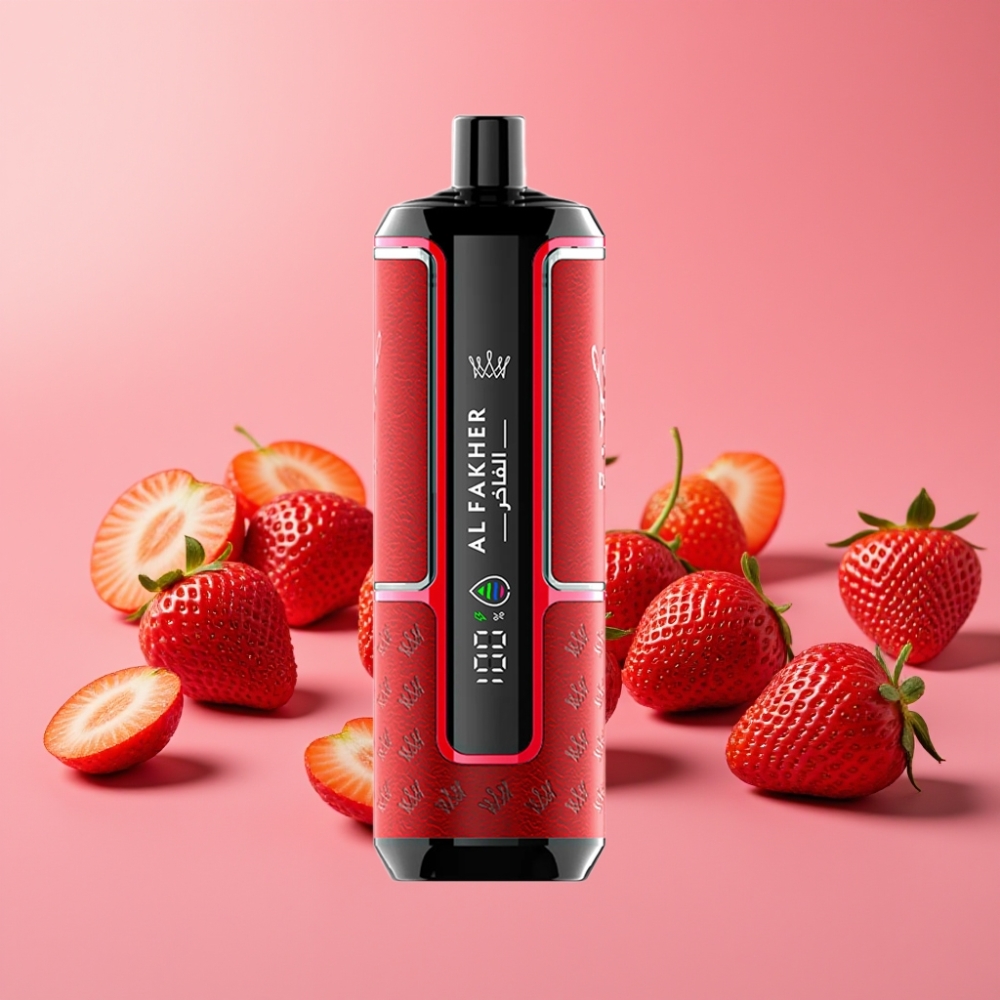 Al Fakher Crown Bar 15K Hypermax Disposable Vape Kit Jagoda Punč, 22ml, 600mAh, 15.000 vdihov