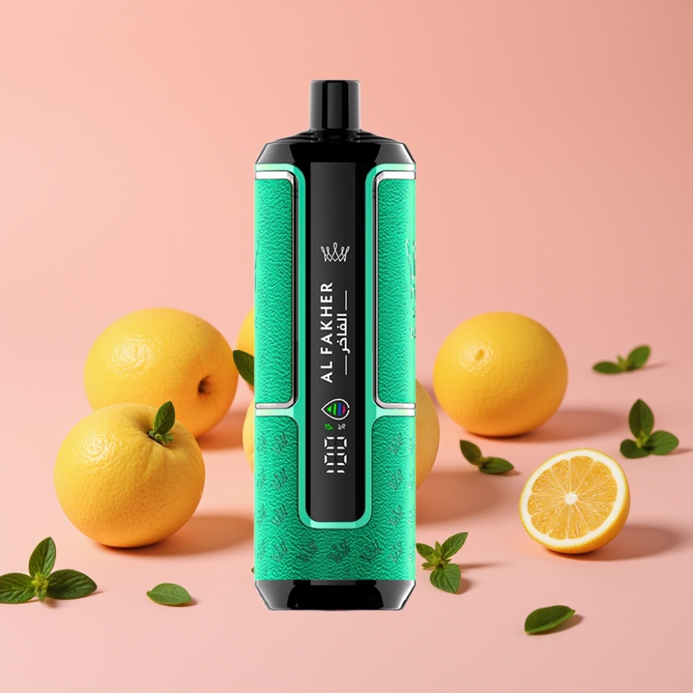 Al Fakher Crown Bar 15K Hypermax Enkratna Vape Kit Limeta Meta, 22ml, 600mAh, 15.000 vdihov
