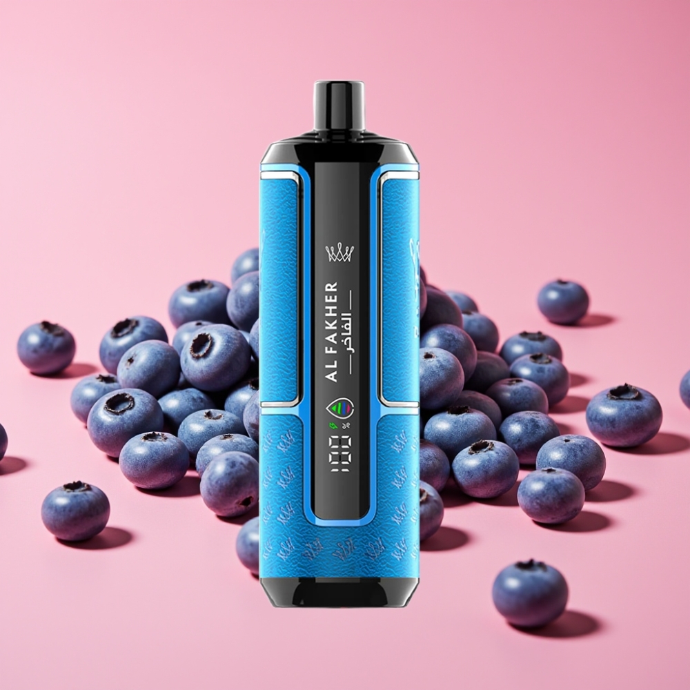 Al Fakher Crown Bar 15K Hypermax Enkratna Vape Naprava 22ml/600mAh/15K potegov, Borovnični Gumij
