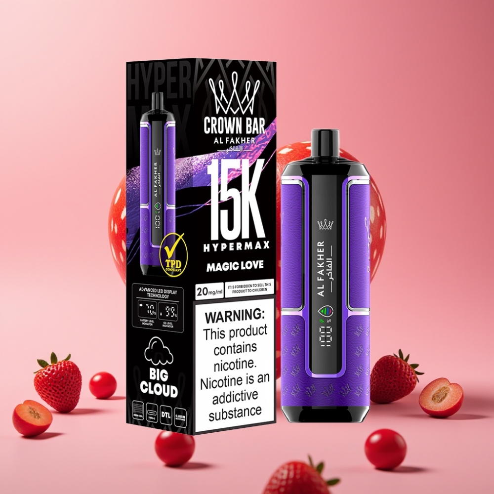 Al Fakher Crown Bar 15K Hypermax Magic Love 22ml 15.000 vlečnih 6mg/ml