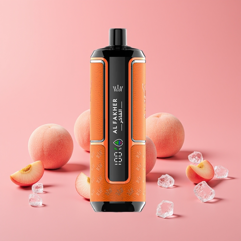 Al Fakher Crown Bar 15K Hypermax Peach Ice, 22ml, 600mAh, 15.000 povdihov
