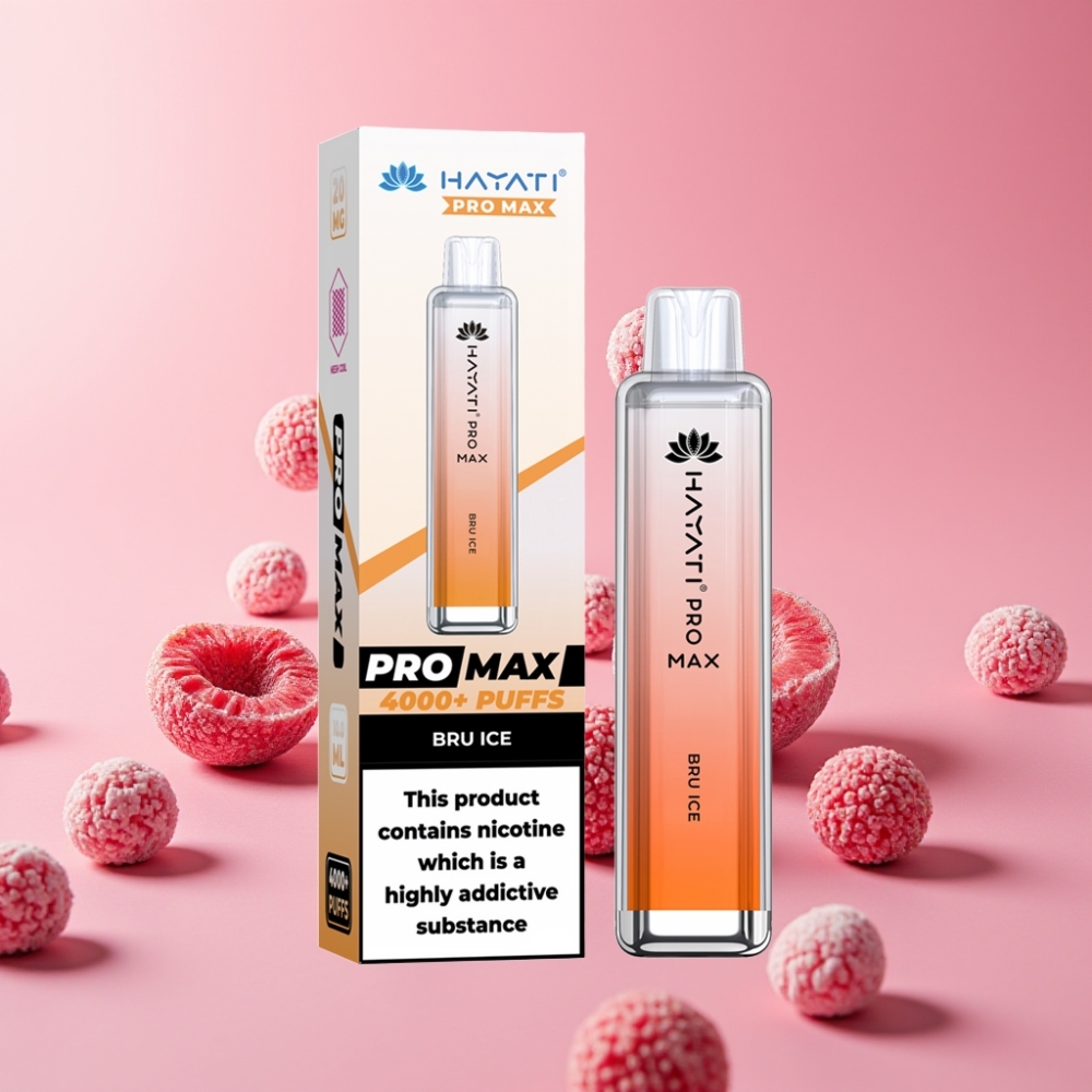 Hayati Pro Max 4000 Puffs Disposable Vape Bru Ledeni 2%, 5%, 1400mAh, 2ml