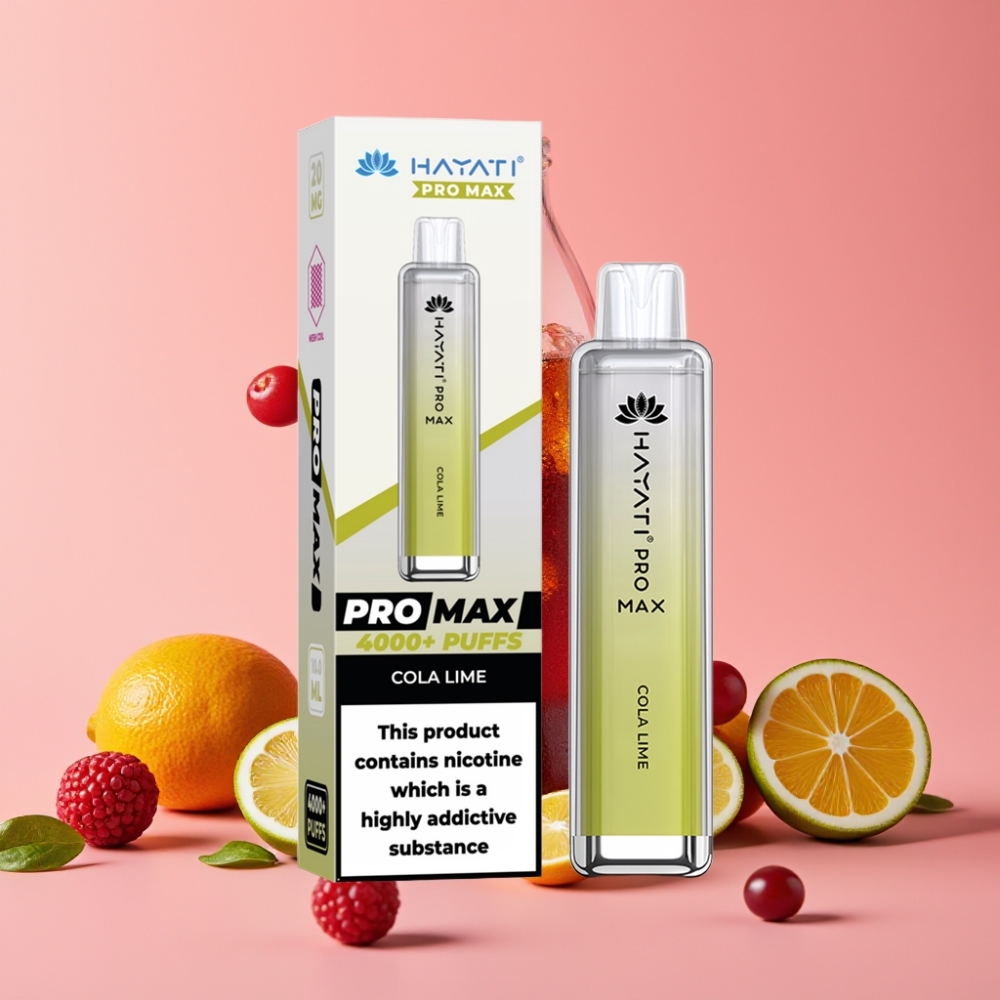 Hayati Pro Max 4000 Puffs Disposable Vape Cola Lime 2ml/10ml 1400mAh
