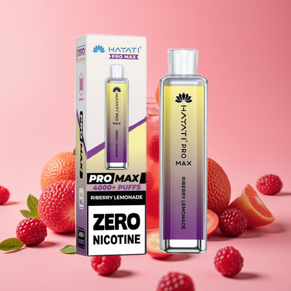 Hayati Pro Max 4000 Puffs Disposable Vape Riberry Limonada, 5% Nikotin, 1400mAh