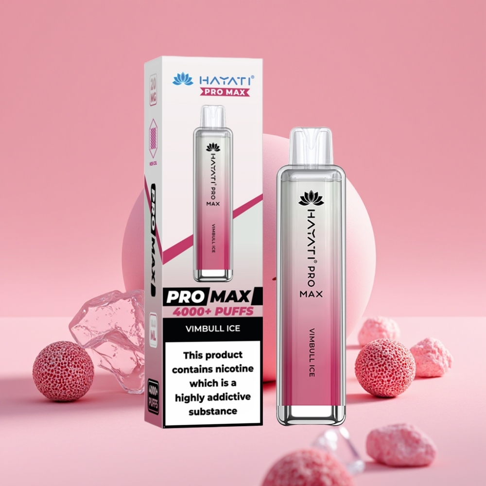 Hayati Pro Max 4000 Puffs Disposable Vape Vimbull Ice 2% 5% 1400mAh 2ml 10ml