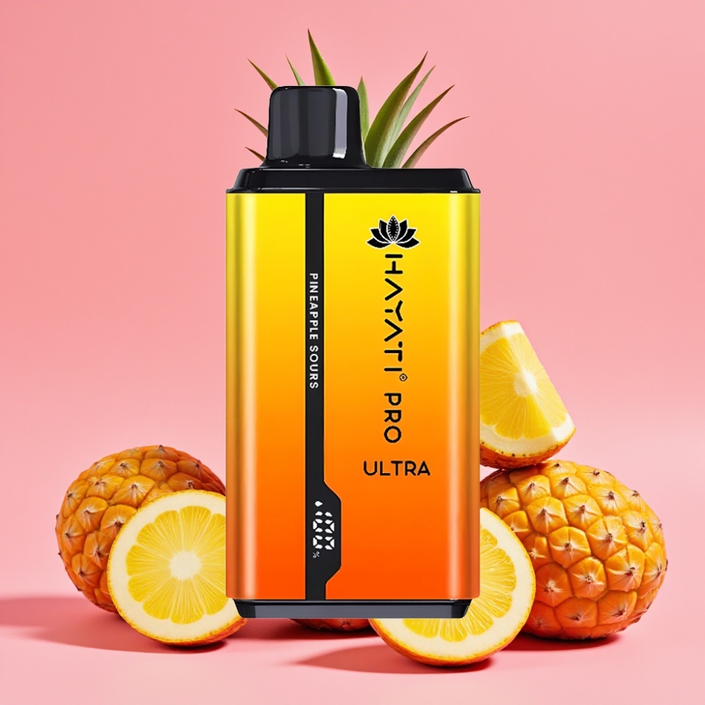 Hayati Pro Ultra 15000 Puffs Ananas Kislo 2×12ml 2% 49 okusov