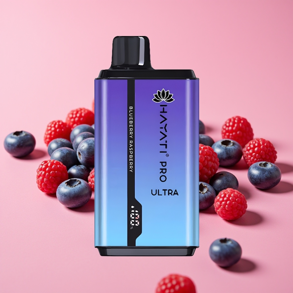 Hayati Pro Ultra 15000 Puffs Borovnica Malina 15000+ vdihov, 2×12ml, 2% nikotina