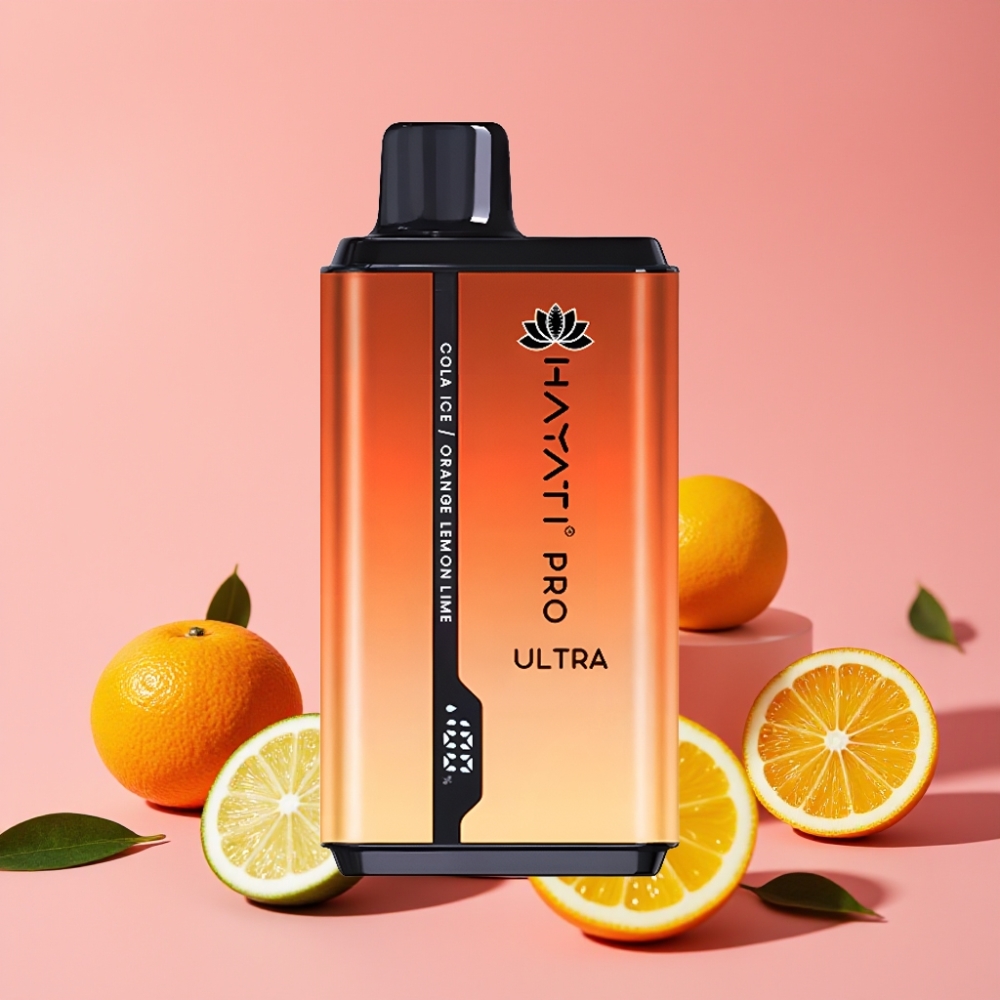 Hayati Pro Ultra 15000 Puffs Cola Ice Pomaranča Limeta 2×12ml 2% 49 okusov