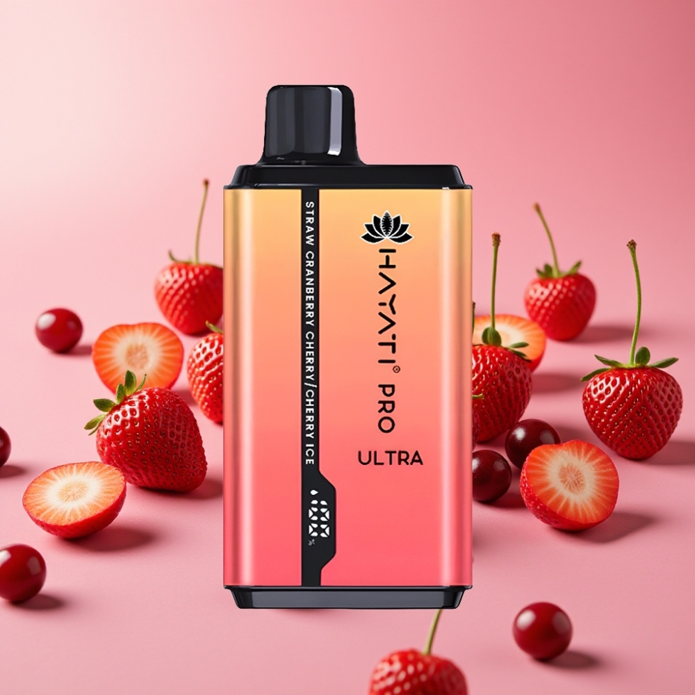 Hayati Pro Ultra 15000 Puffs Jagoda Brusnica Češnja Češnja Ice 2×12ml 2%