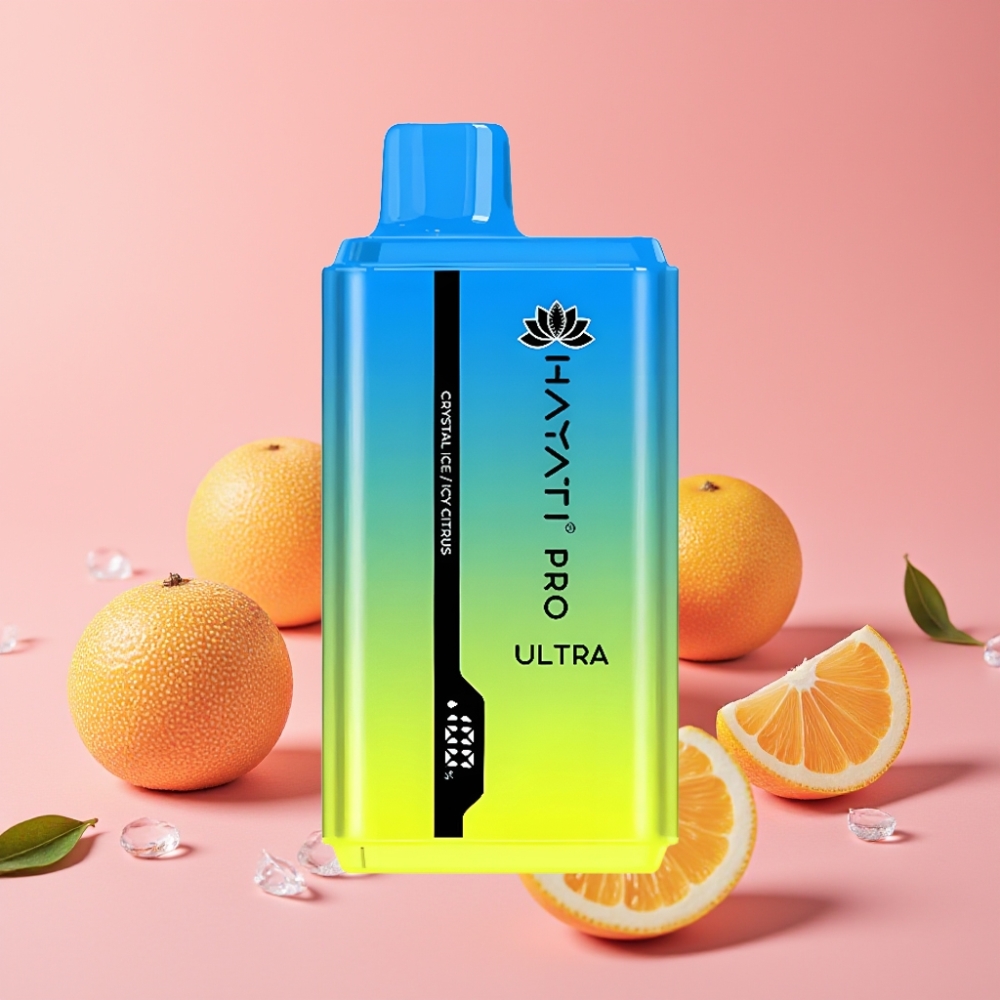 Hayati Pro Ultra 15000 Puffs Kristalni Led Citrus +49 Okusov, 2×12ml, 2% Nikotina