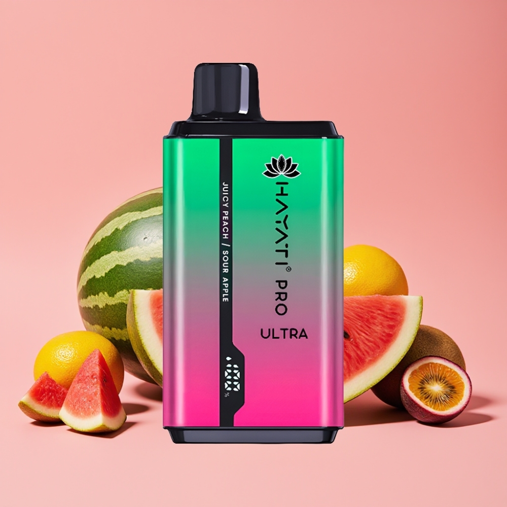 Hayati Pro Ultra 15000 Puffs Lubenica Kiwi Pasijonka 15000+ povlekov 2×12ml 2%
