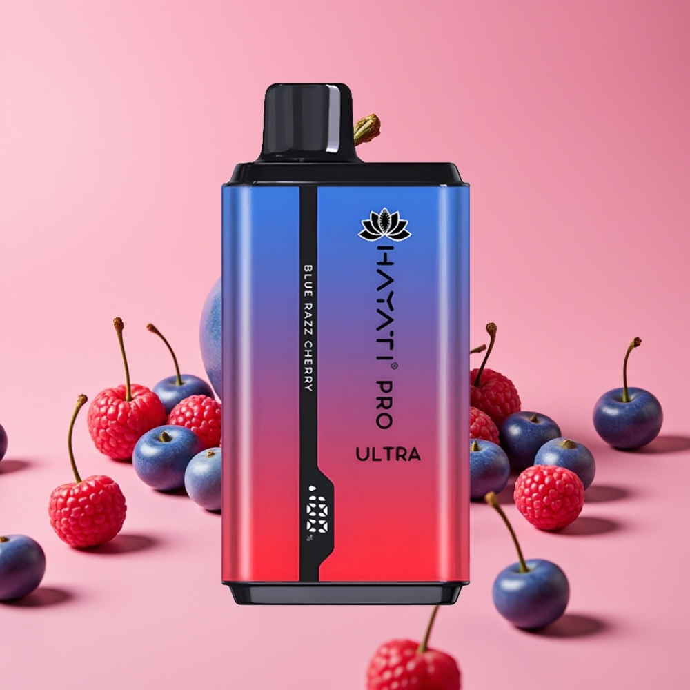 Hayati Pro Ultra 15000 Puffs Modra Malina Češnja 2×12ml 2%