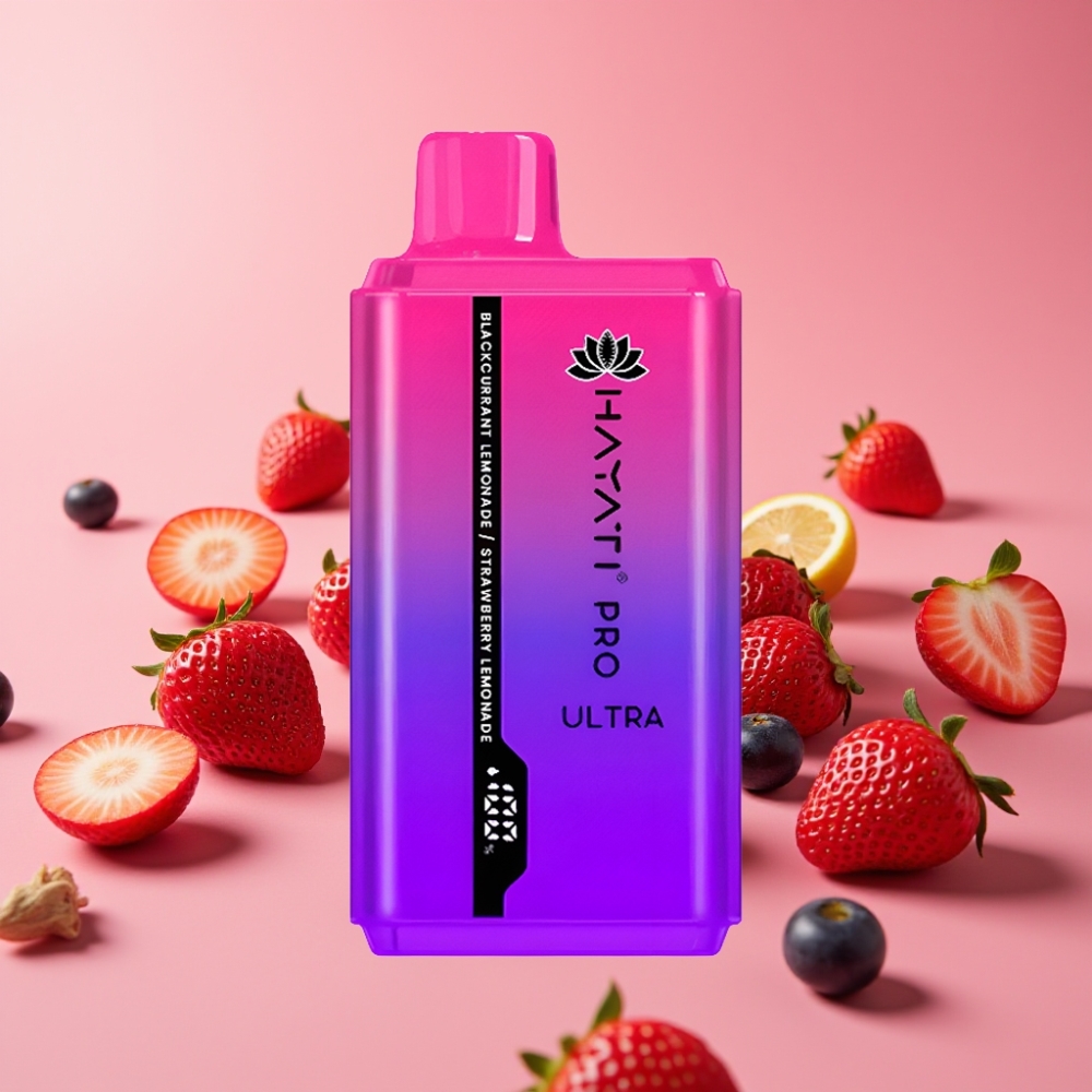 Hayati Pro Ultra 15000 Puffs Črni ribez limonada jagodna limonada 850mAh 2×12ml 2%