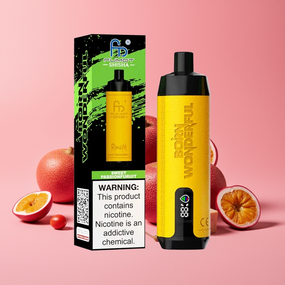 RandM Fumot Shisha 10000 Puffs Sladka Pasijončka 18ml 850mAh Type-C 0.5%