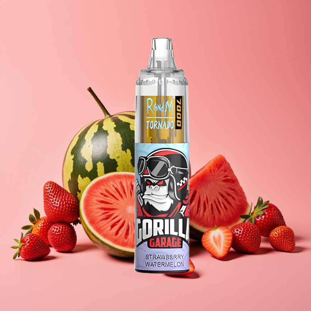 Fumot Tornado 7000 Disposable Vape Jagoda Lubenica, 7000 Puffov, 14 ML, Mesh Coil