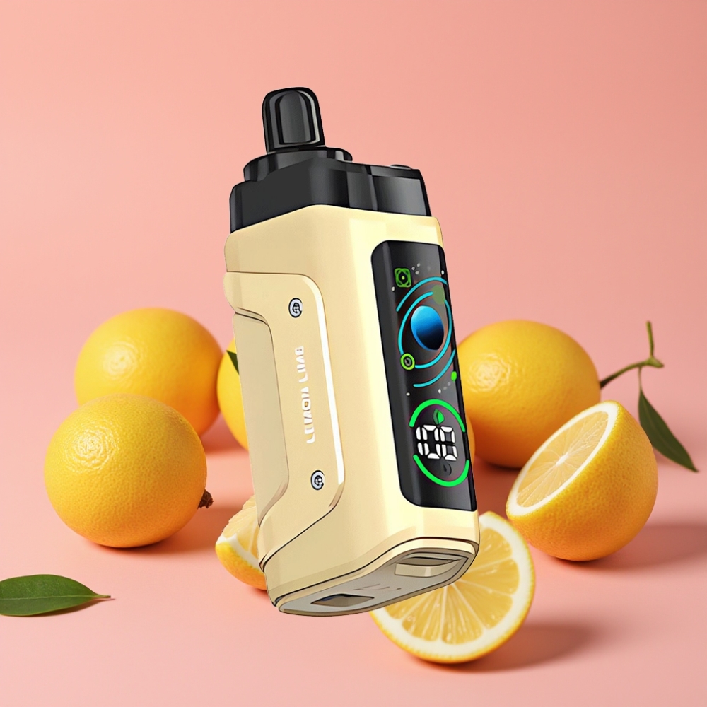 Razz Bar 45000 Puffs Disposable Vape Limeta in Citrona, 1.0 Ohm Mesh, Nastavljiv Pretok Zraka, 650 mAh