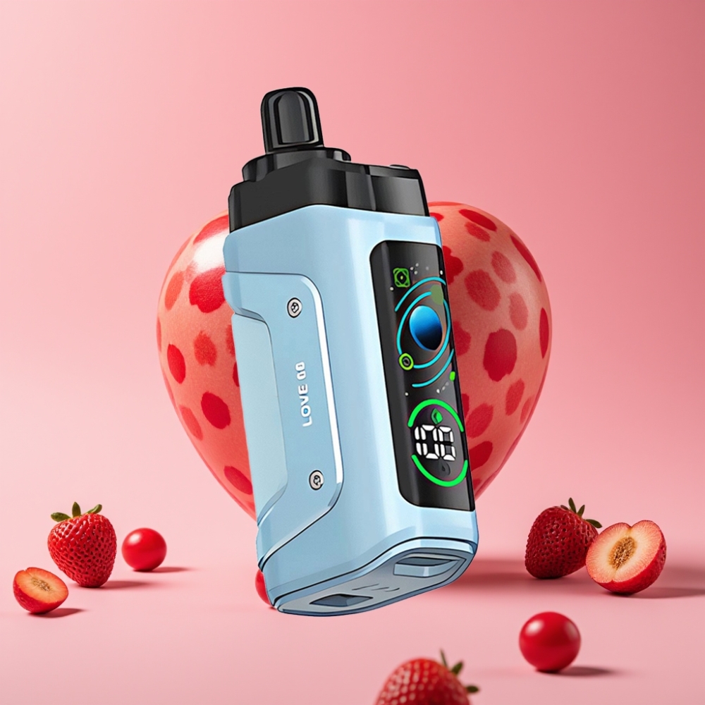 Razz Bar 45000 Puffs Ljubezen 66 1.0 Ohm Mesh Coil, Nastavljiv Pretok Zraka, 650 Mah
