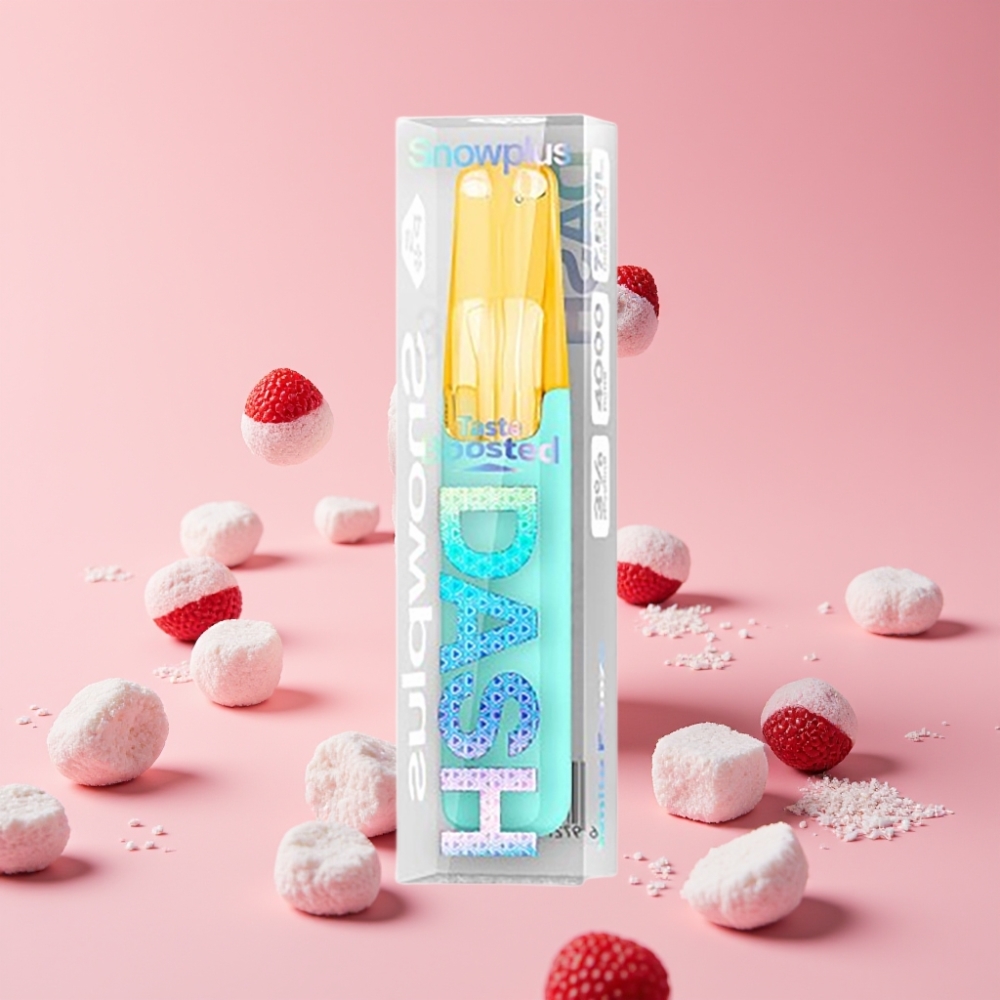 Snowplus Dash 4000 Puffs Disposable Device Beli zamrzovalni okus, 7,5 ml, 4000 potegov