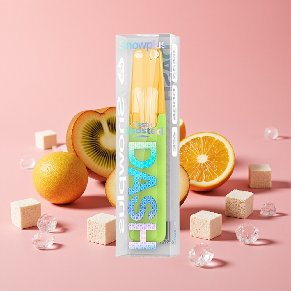 Snowplus Dash 4000 Puffs Disposable Device Kiwi Ice (7,5 ml, 530 mAh, 4000 pufov)