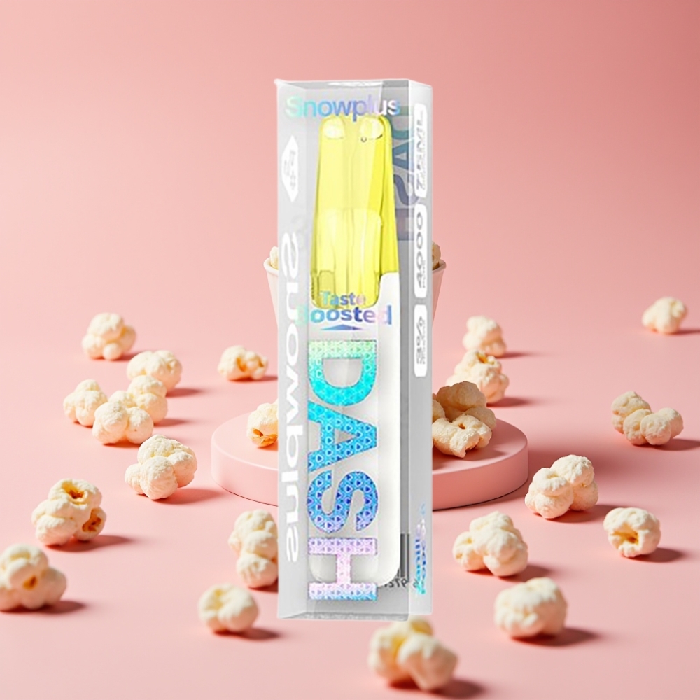 Snowplus Dash 4000 Puffs Disposable Vaniljni Pokovček, 7,5 ml, 4000 vdihov, 530 mAh
