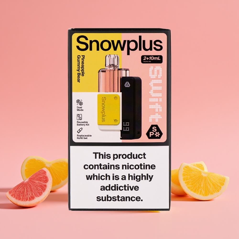 Snowplus Swift 5000 Puffs Prefilled Pod Kit Ananas Gumijast Medved, 1000 mAh, 2+10 ml