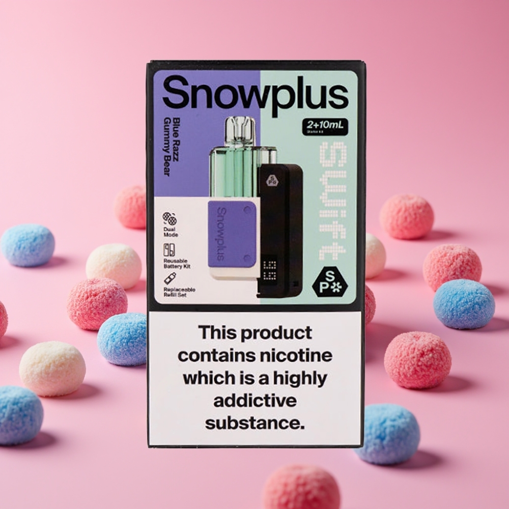 Snowplus Swift 5000 Puffs Prefilled Pod Kit Modri Razz Gummy Bear, 1000 mAh, 2+10 ml