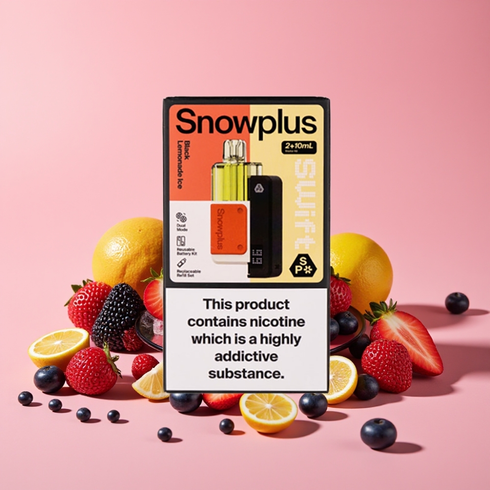 Snowplus Swift 5000 Puffs Prefilled Pod Kit Črni Limonadni Led 1000 mAh 2+10 ml