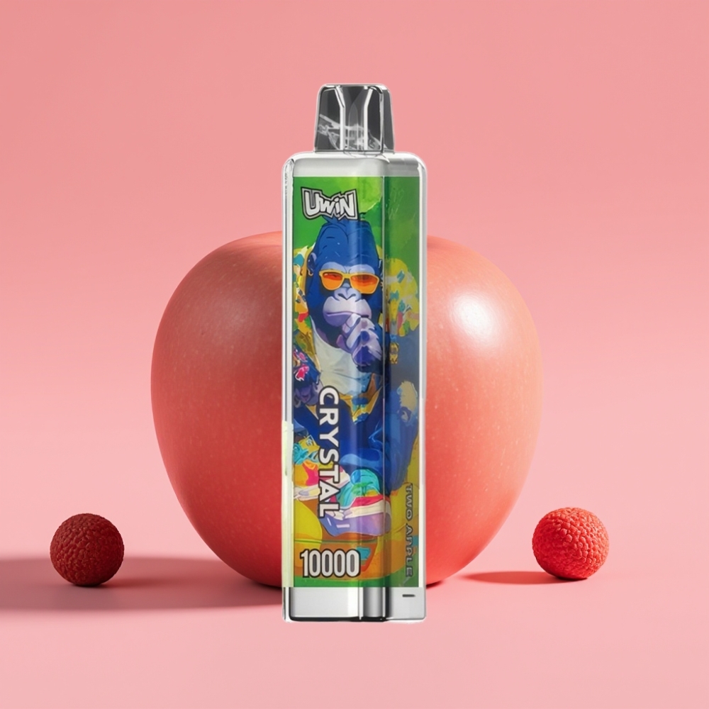 UWIN Crystal 10000 Puffs Dve Jabolki, 18ml, 0.8 Ohm, RGB luči