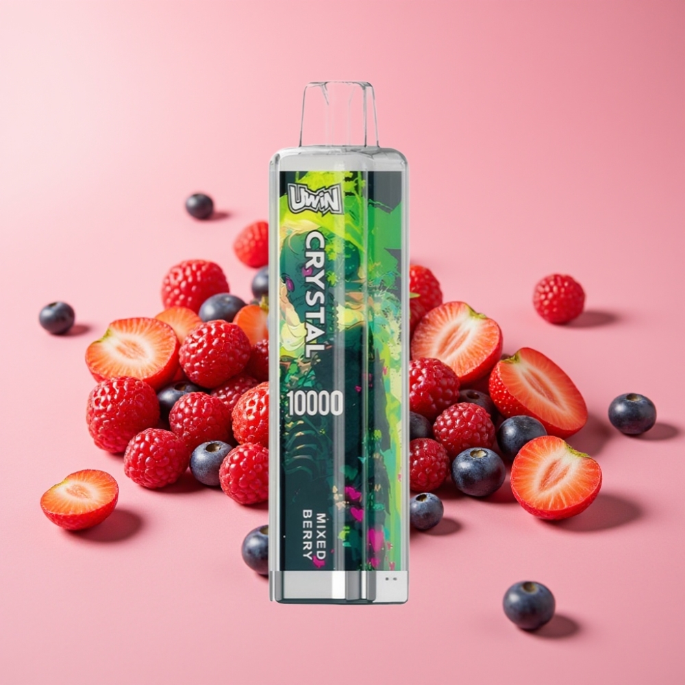 UWIN Crystal 10000 Puffs Mešane Jagode, 18ml, 650mAh, Type-C