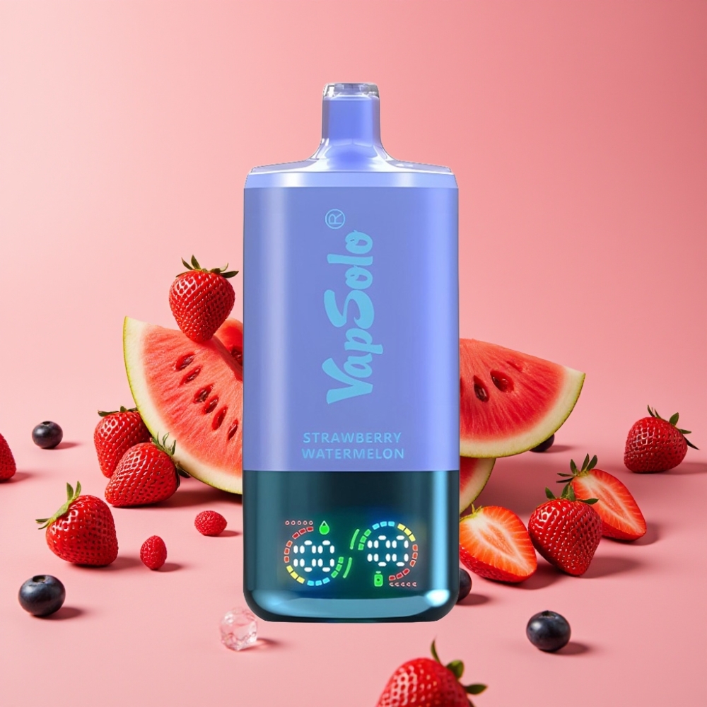 VapSolo Triple 30000 Puffs Jagoda Lubenika & Borovnica Led 40ml 20/50mg/ml Type-C