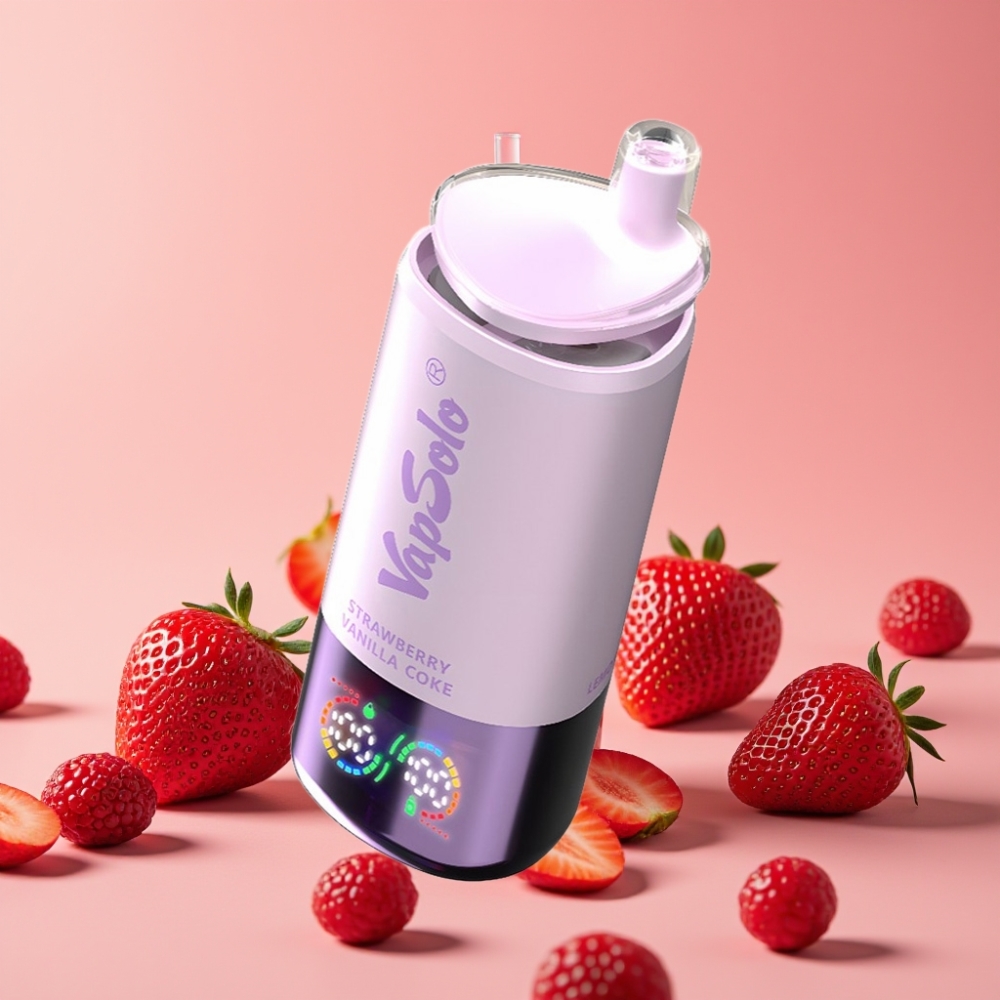VapSolo Triple 30000 Puffs Jagoda Vanilja Kola 40ml 20/50mg/ml Type-C