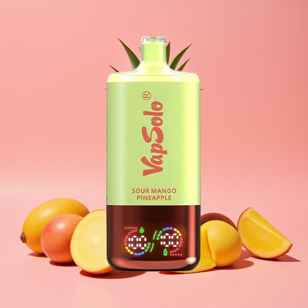 VapSolo Triple 30000 Puffs Kislo Mango Ananas, 40ml, 20/50 mg/ml, Type-C