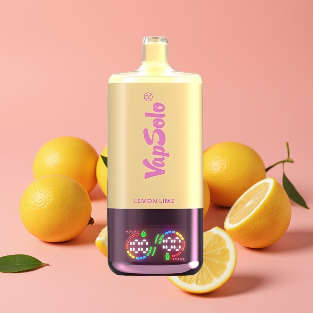 VapSolo Triple 30000 Puffs Limeta Lemon 40ml 20/50 mg/ml Type-C 3 rezervoarji
