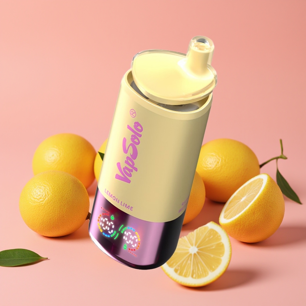 VapSolo Triple 30000 Puffs Limeta Lemon 40ml 20/50 mg/ml Type-C 3 rezervoarji