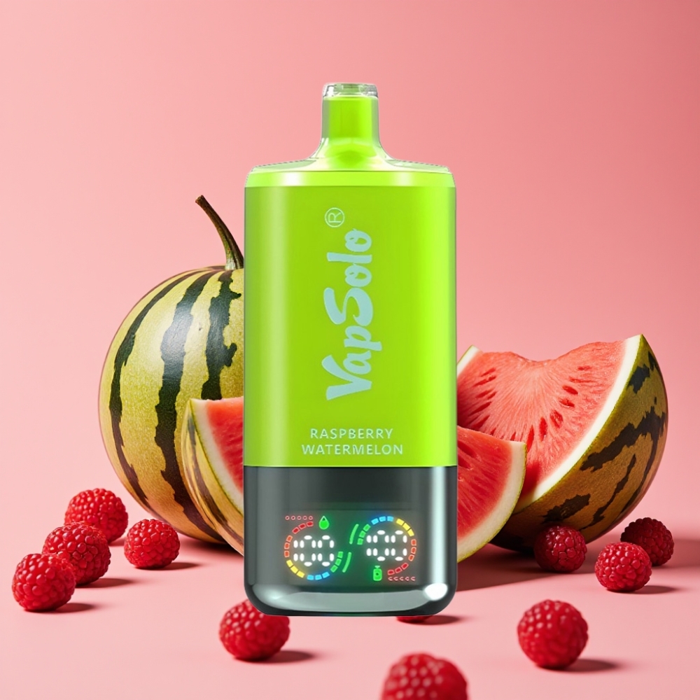 VapSolo Triple 30000 Puffs Malina Lubenica 40ml 20/50mg/ml Type-C
