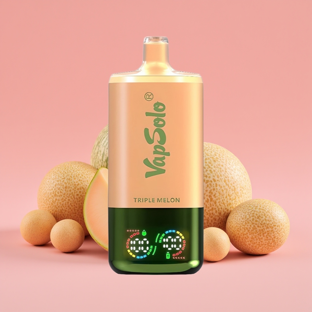 VapSolo Triple 30000 Puffs Trojni Melon, 40ml, 20/50 mg/ml, Type-C