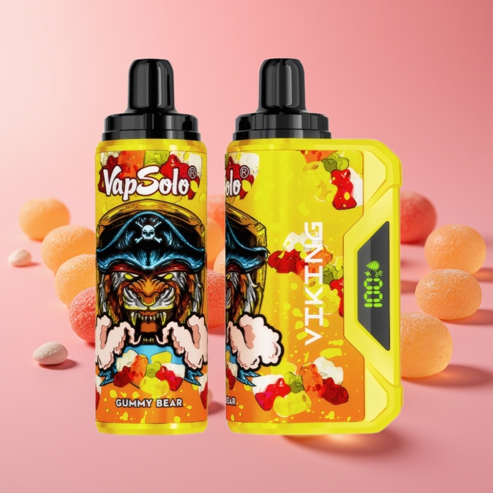 VapSolo VIKING 12000 Puffs Disposable Vape Gumi Medved 22ml 20/50 mg/ml Type-C