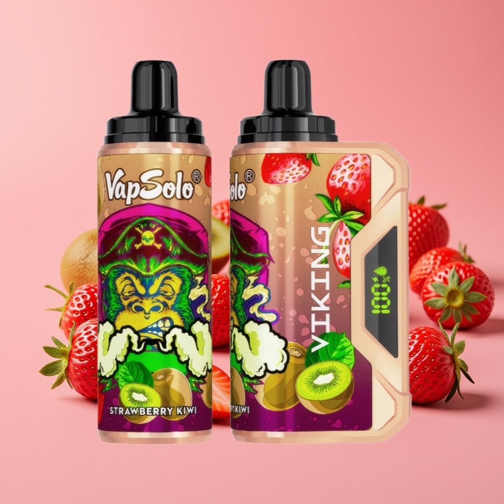 VapSolo VIKING 12000 Puffs Disposable Vape Jagoda Kivi 22ml 20/50 mg/ml Type-C