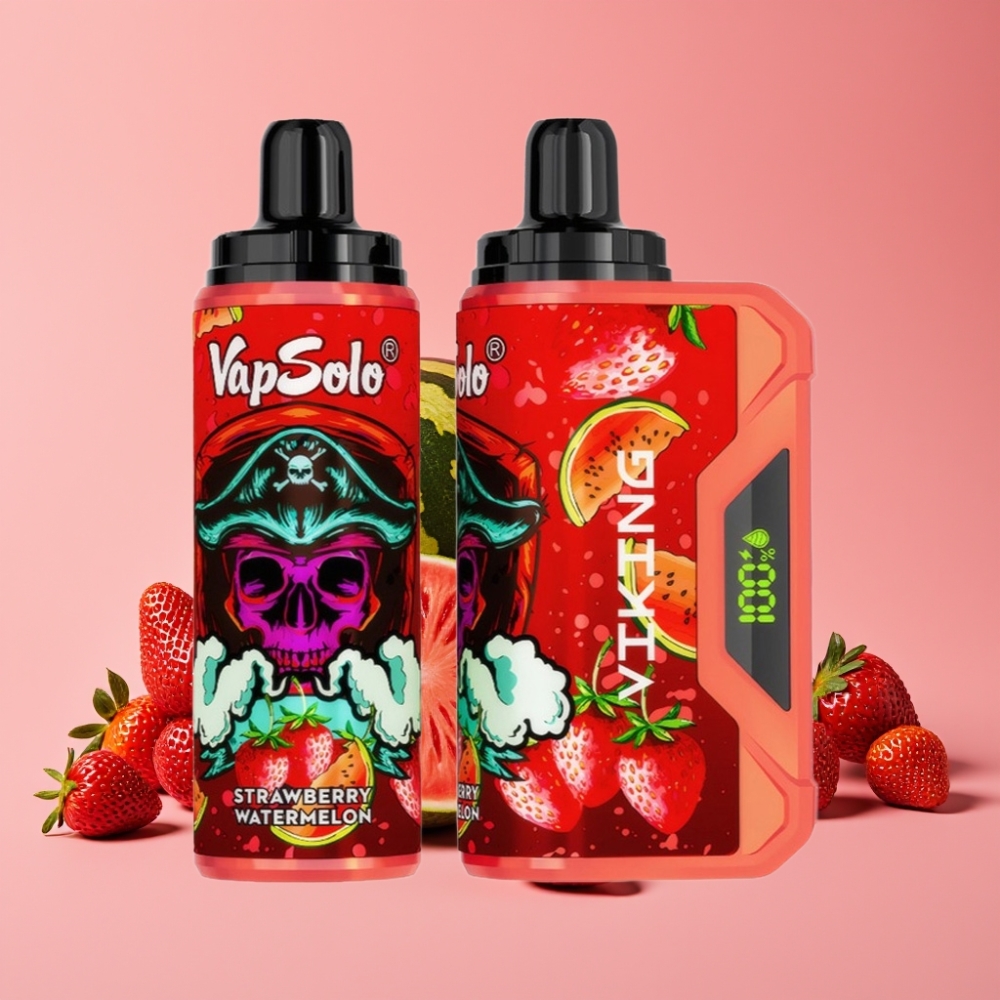 VapSolo VIKING 12000 Puffs Disposable Vape Jagoda Lubenica, 22ml, 20/50 mg/ml, Type-C