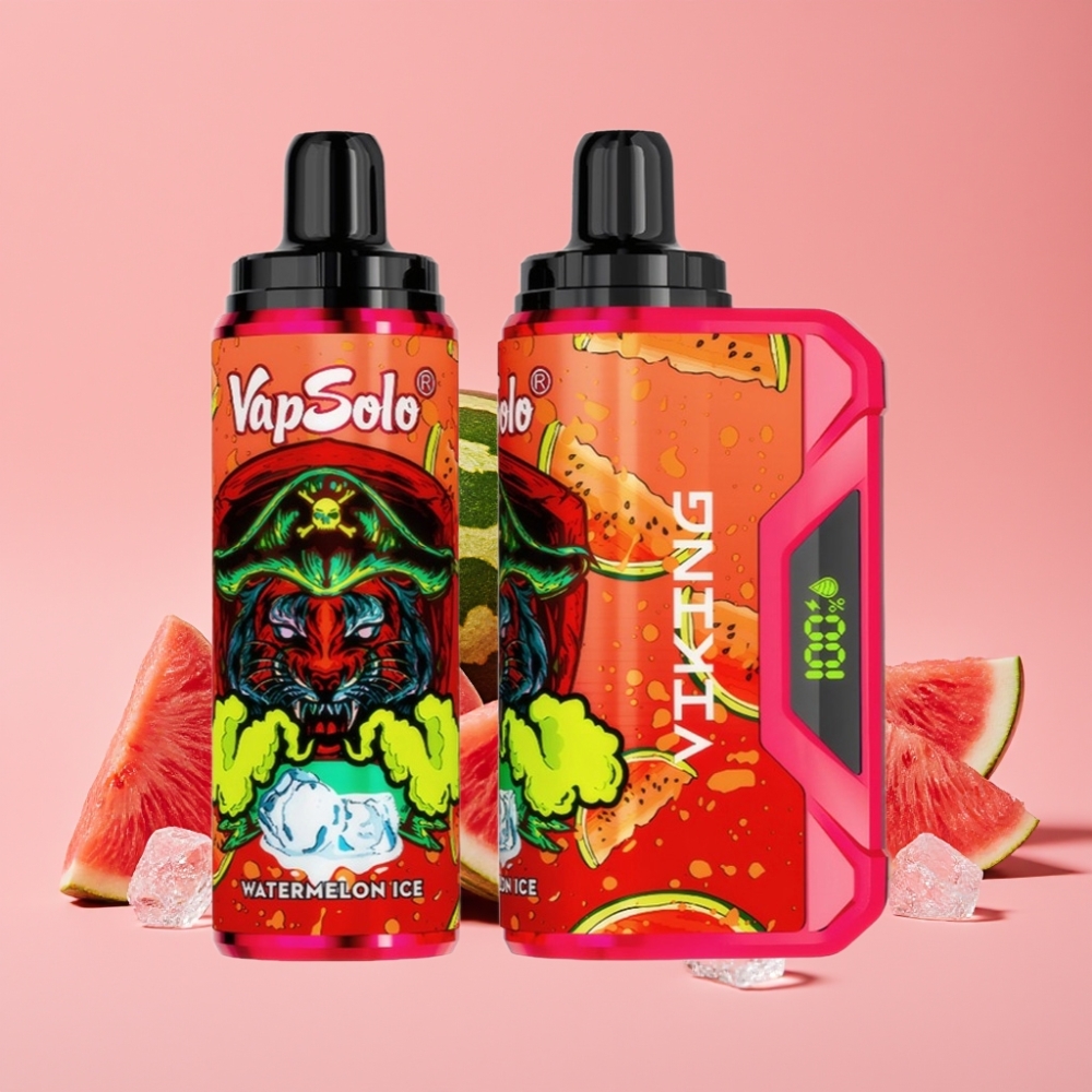 VapSolo VIKING 12000 Puffs Disposable Vape Lubenica Ledeni 22ml 20/50 mg/ml Type-C