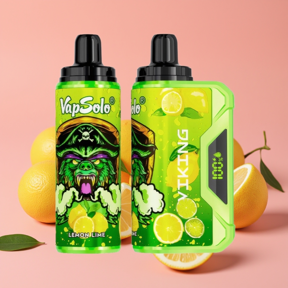 VapSolo VIKING 12000 Pufov Limeta Limona, 22ml, 20/50 mg/ml, Type-C