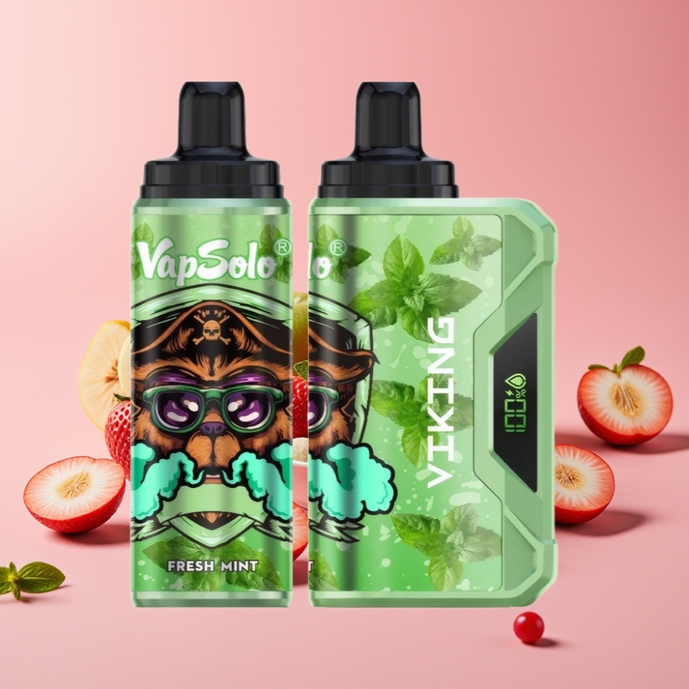 VapSolo VIKING 12000 Pufov Sveža Meta, 22ml, 20/50 mg/ml, Type-C