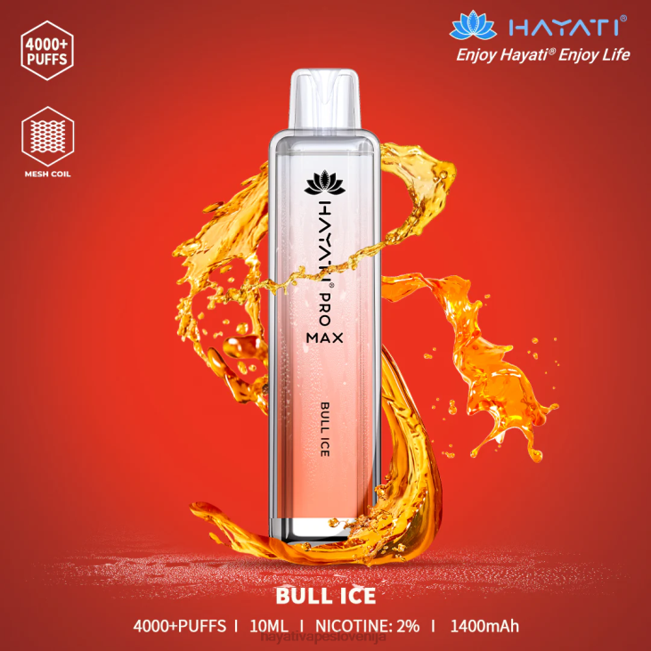 Hayati flavour vapes - Hayati Pro Max za enkratno uporabo bikov led NNNF132