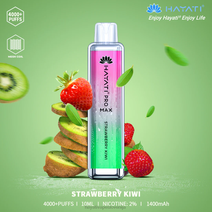 Hayati vape flavours - Hayati Pro Max za enkratno uporabo jagodni kivi NNNF134