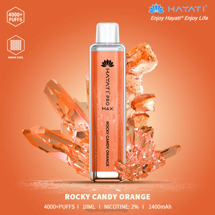 rocky candy oranžna