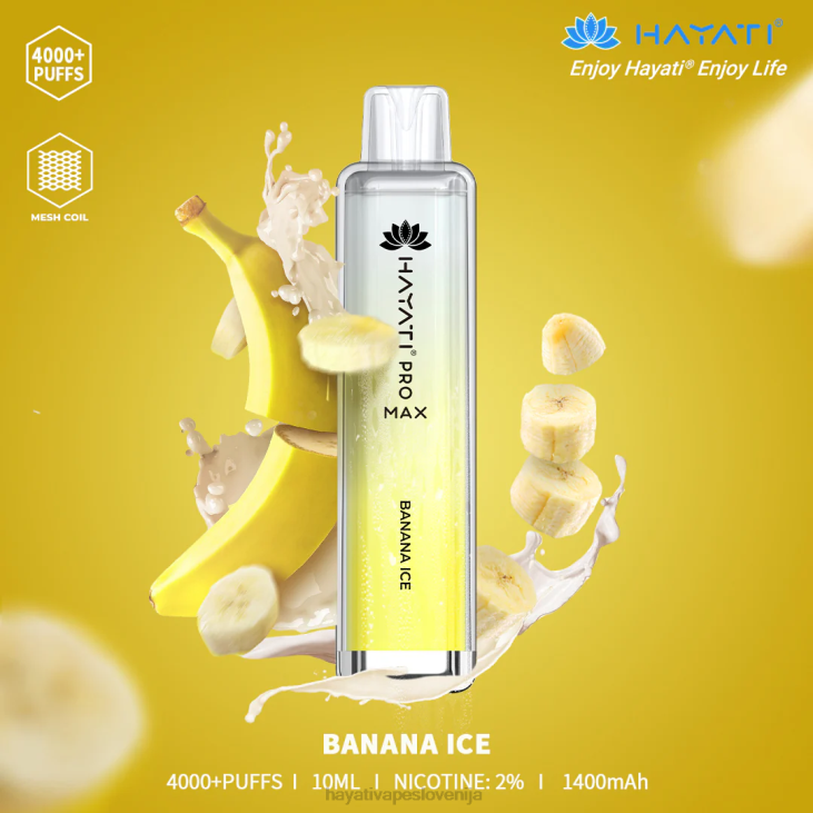 Hayati vapes wholesale - Hayati Pro Max za enkratno uporabo bananin led NNNF90